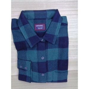 UNTUCKit Womens Secoli Flannel Button Down Shirt‎ Long Sleeve Womens Size 4